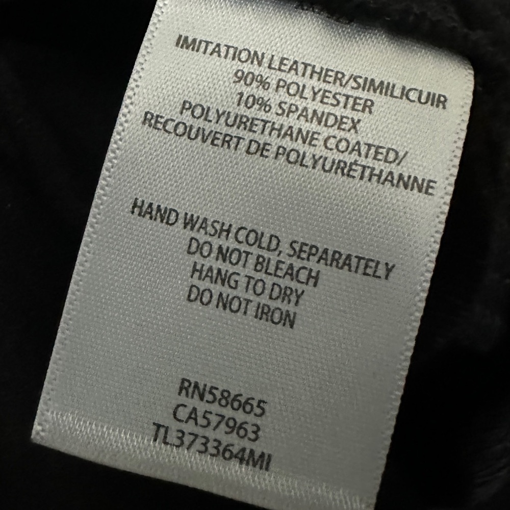 424 Leith | NWOT Black Faux Patent Leather Mini Skirt (size XS) - Picture 11 of 14
